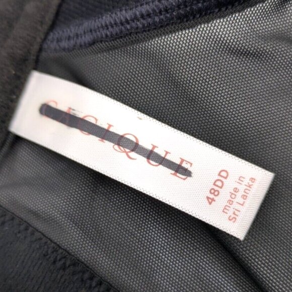 Lane Bryant Cacique Womens Bra Cool Bliss Balconette 48DD Black Underwire - Picture 6 of 10